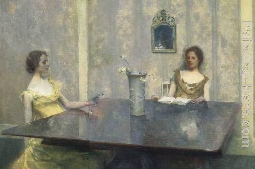 Thomas Wilmer Dewing A Reading